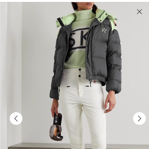PERFECT MOMENT small S 
Moment hooded two-tone quilted down ski jacket - Picture 2 of 9